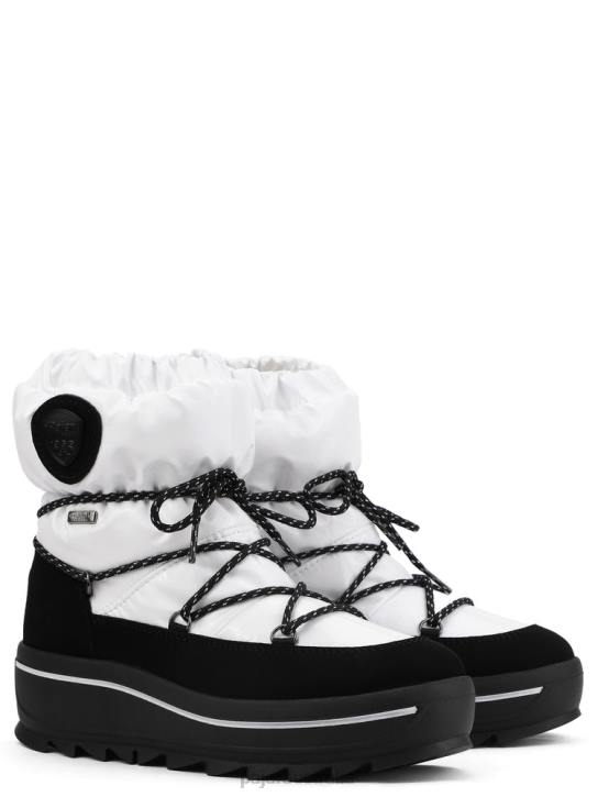 Pajar Shoes 00VJ75 Taya Nylon Lace-Up Boot WHITE STELLARE