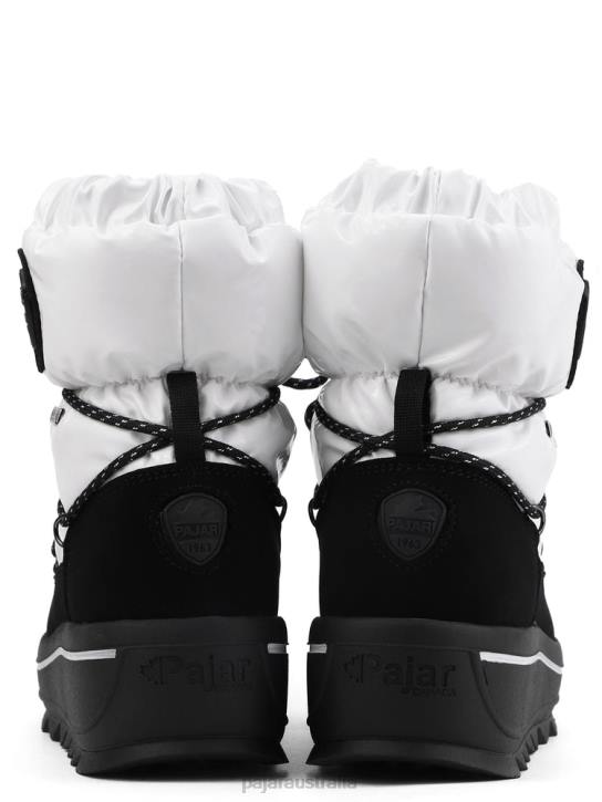 Pajar Shoes 00VJ75 Taya Nylon Lace-Up Boot WHITE STELLARE