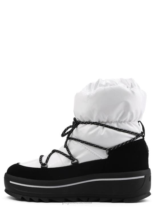Pajar Shoes 00VJ75 Taya Nylon Lace-Up Boot WHITE STELLARE