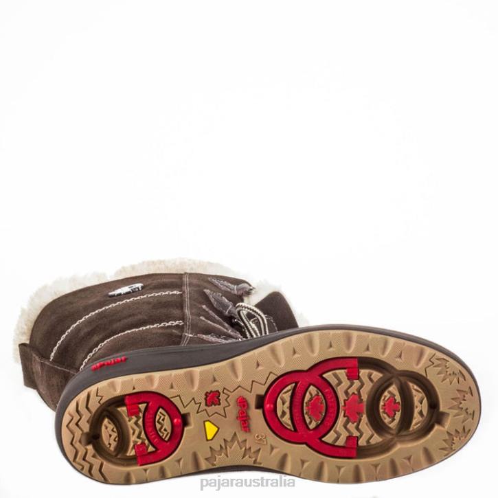 Pajar Shoes 00VJ77 Nicole Heritage Boot w/ Ice Grippers DARK BROWN