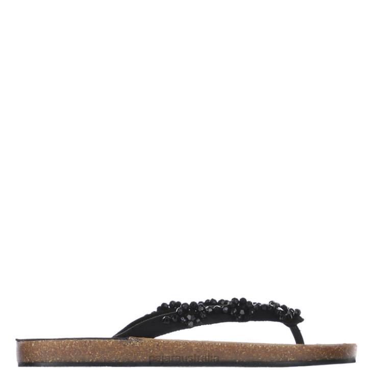 Pajar Shoes 00VJ124 Aruba Pedreria Flores Sandal BLACK